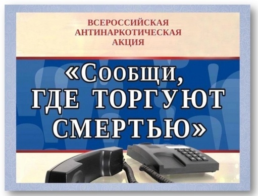 Мероприятия в рамках Общероссийской антинаркотической акции «Сообщи, где торгуют смертью!».