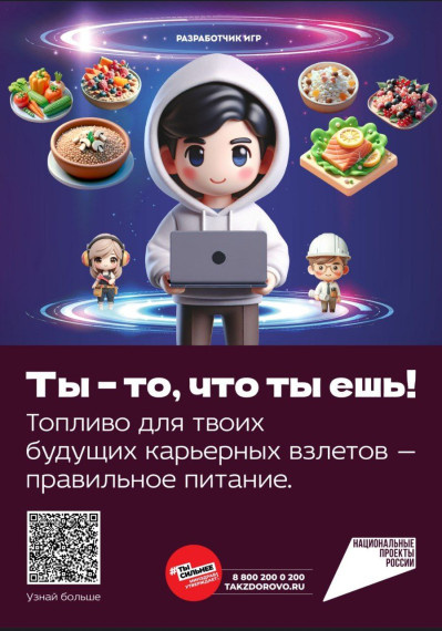 Популяризация здорового питания и профилактике детского ожирения..